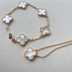 Pearl set bracelet+ necklace