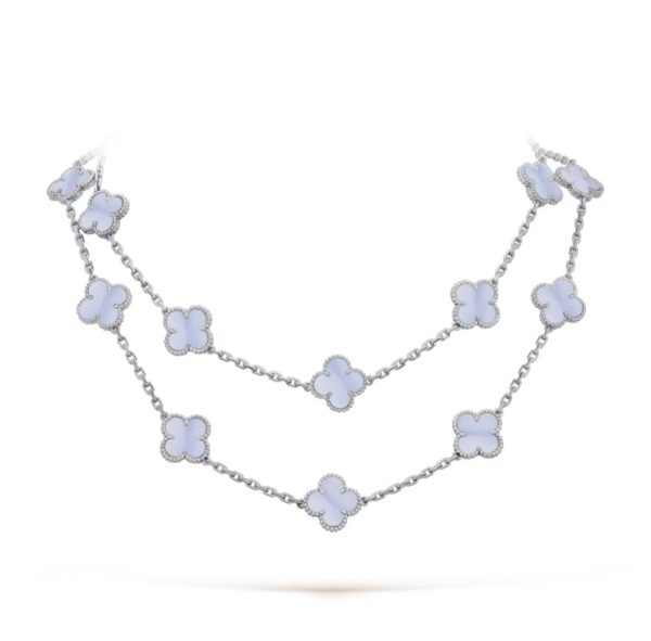 Necklace 20 flower purple