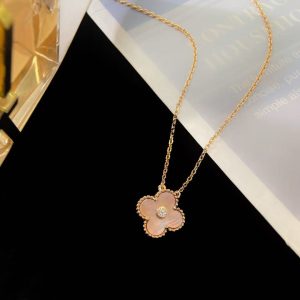 pink necklace