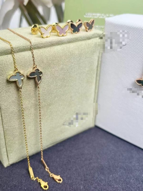 Mini butterfly pearl (bracelet+necklace+earing)