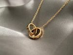 Necklace- cas two ring plain