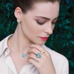 Blue butterfly  (necklace+earing)