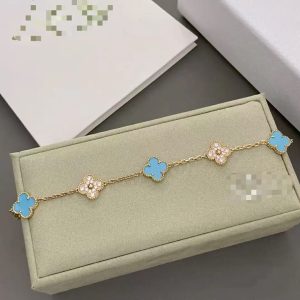 Bracelet-light blue gold setting